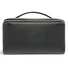  Preview image for Valextra V-Line Black Leather Toiletry 