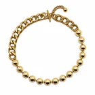  Preview image for Chanel Chunky Gold Chain Ball Necklace 