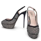  Preview image for Valentino Crystal-Studed Mesh Platform 