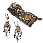  Preview image for Michal Negrin Floral Rose Cuff & Earring 