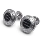 Preview image for Montblanc Carbon Round Large Cufflinks 