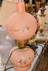  Preview image for Pink etched glass lamp 