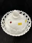  Preview image for Lot# 29 - Milk Glass Fish Decorated Cove 