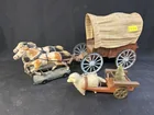  Preview image for Lot# 124 - Vintage Toy Horse-Drawn Wagon 