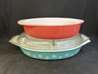  Preview image for Lot# 173 - (2) Vintage Pyrex Serving Dis 