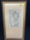  Preview image for Lot# 182 - Framed Block Print of Owl 