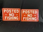  Preview image for Lot# 210 - (2) Vintage "No Fishing" Tin  
