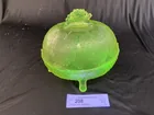  Preview image for Lot# 208 - Vaseline Glass Covered Dish 