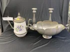  Preview image for Lot# 213 - Pewter Candlesticks w/ Center 