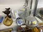  Preview image for Lot# 217 - Glass Canisters w/ Paperweigh 