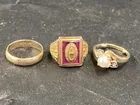  Preview image for Lot# 350 - (3) 10K Gold Rings 