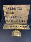  Preview image for Lot# 354 - 3 Vintage Brass Stencils 