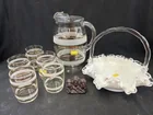  Preview image for Lot# 376 - Fenton Art Glass Basket w/ Ju 