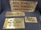  Preview image for Lot# 389 - Vintage Brass Poultry Stencil 
