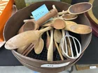  Preview image for Lot# 474 - Wooden Kitchen Wares and Sift 