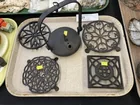  Preview image for Lot# 521 - Cast Metal Trivets w/ Fluid L 