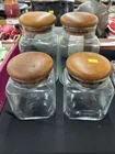  Preview image for Lot# 608 - 4 Graduated Glass Canisters 