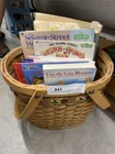  Preview image for Lot# 841 - Children's Books w/ Woven Bas 