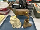  Preview image for Lot# 935 - Cast Aluminum Cat w/ Vase & C 