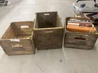  Preview image for Lot# 928 - 3 Wooden Fruit Crates w/ Book 