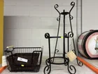 Preview image for Lot# 978 - Plant Stands w/ Pantry Basket 