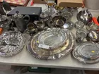  Preview image for Lot# 989 - Silver Plate Serving Pieces 