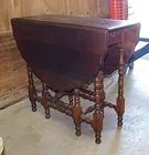  Preview image for Lot# 201 - Vintage walnut double drop le 