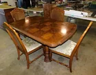  Preview image for Lot# 222 - Solid wood dining table w/ 2  