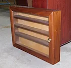  Preview image for Lot# 228 - Vintage walnut & glass 4 shel 