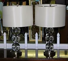  Preview image for Lot# 247 - Pair of modern glass sphere t 