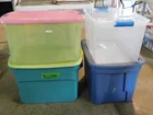  Preview image for Lot# 279 - 4 storage totes w/ lids, larg 