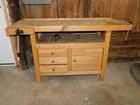  Preview image for Lot# 356 - Woodworkers bench w/ 2 vises, 