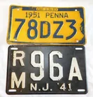  Preview image for Lot# 355 - 2 embossed metal license plat 