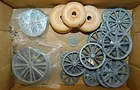  Preview image for Lot# 57 - Metal & wood toy tractor tires 