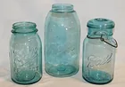  Preview image for Lot# 69 - 3 aqua glass Ball canning jars 