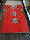  Preview image for Lot# 165 - Vtg red embroidered dress, po 