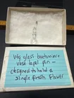  Preview image for Lot# 318 - Vintage glass, boutonniere, v 