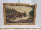  Preview image for Lot# 246 - Atq oil painting shows a rust 
