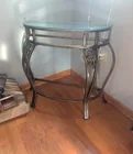  Preview image for metal base/glass top hall stand 