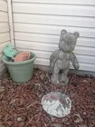  Preview image for cement bear, stepping stones, planter 