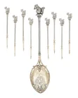  Preview image for Seven-Piece Figural Parcel-Gilt Sterling 