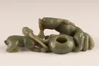  Preview image for Chinese Green Jade Carved Mythical 