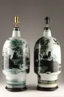  Preview image for Pair Large Chinese Hand Painted Shan 