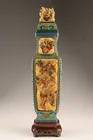  Preview image for Chinese Cloisonne Urn Inset Hand Carved 