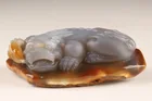  Preview image for Chinese Carved Lavender Agate Mythical 