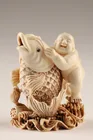 Preview image for Signed Japanese Carved Netsuke Boy with 