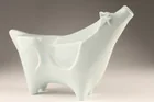  Preview image for Signed Japanese Cubist Ceramic Ikebana 
