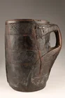  Preview image for Antique Carved Wood Yak Milk Jug from 