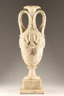  Preview image for 19th C Alabaster Two Part Urn with 