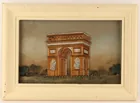  Preview image for French Folk Art Painted Glass and Straw 